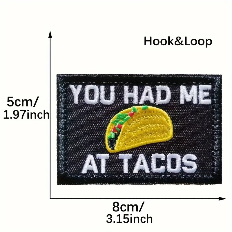 Parche táctico militar de velcro con gancho y bucle para MOLLE - imagen 2
