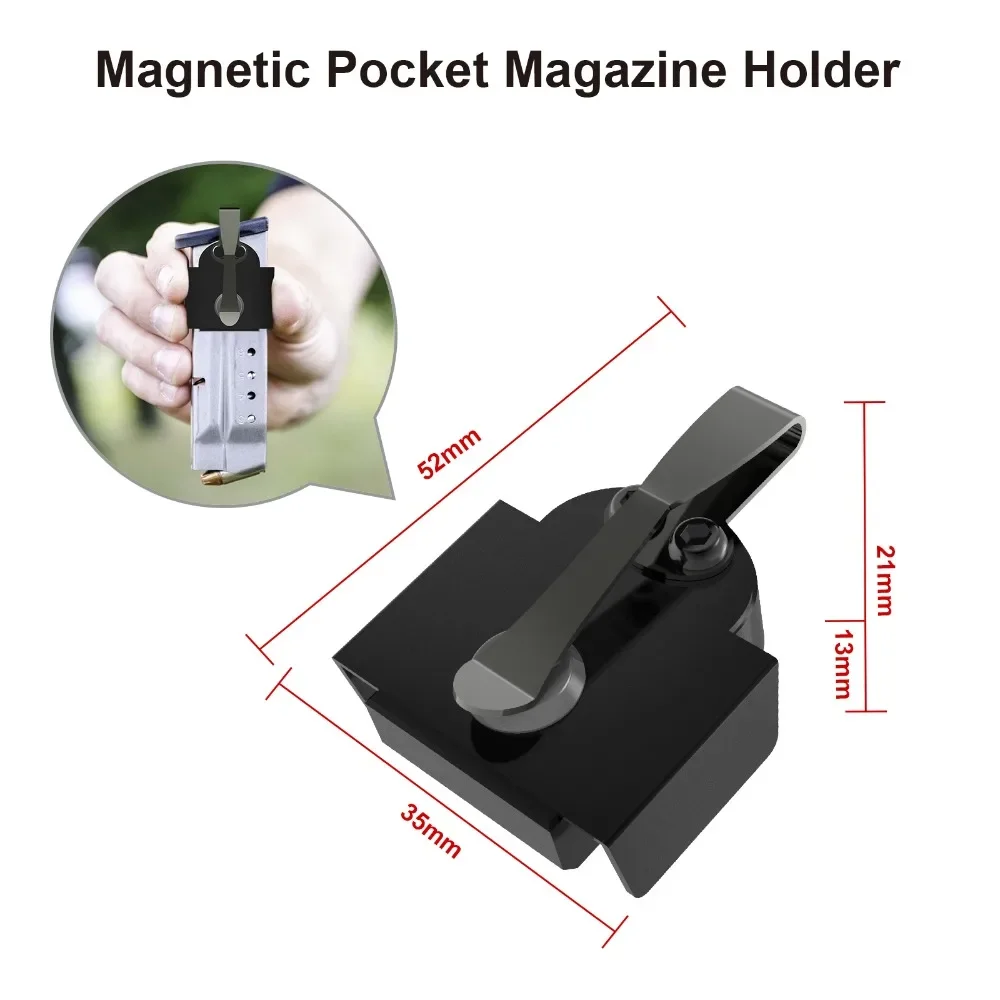 Porta Cargadores Magnético de Bolsillo con Clip para Cinturón - imagen 2