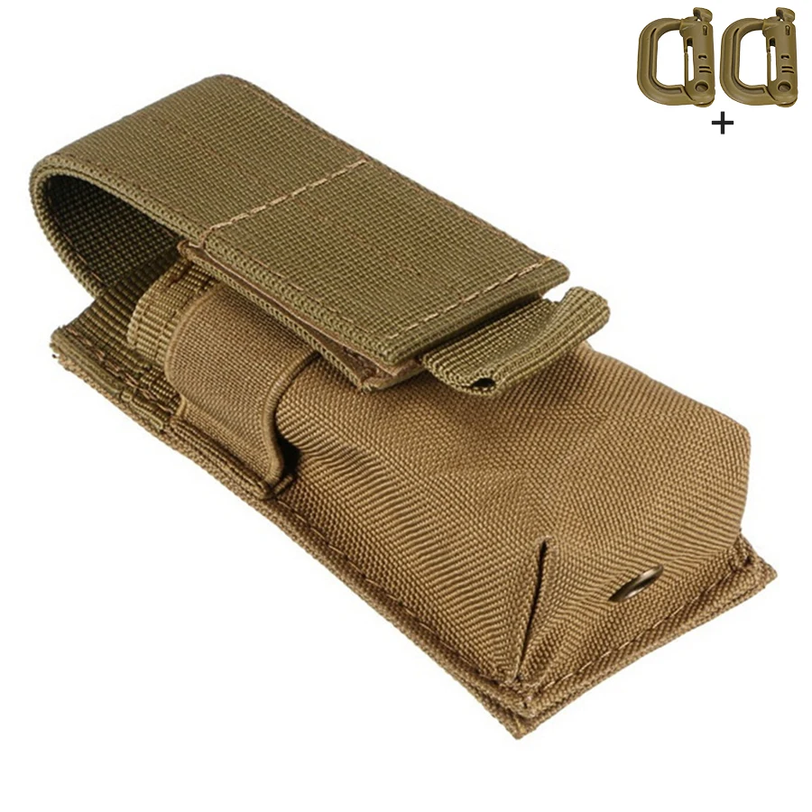 Bolsa herramientas táctica nylon MOLLE con linterna - imagen 3