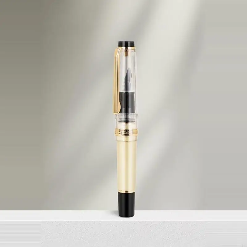 Pluma estilográfica compacta con punta F 0,5 mm y clip metálico - imagen 4