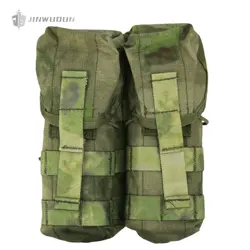 Chaleco táctico MOLLE nylon 1000D con doble portacargadores para AK/AR