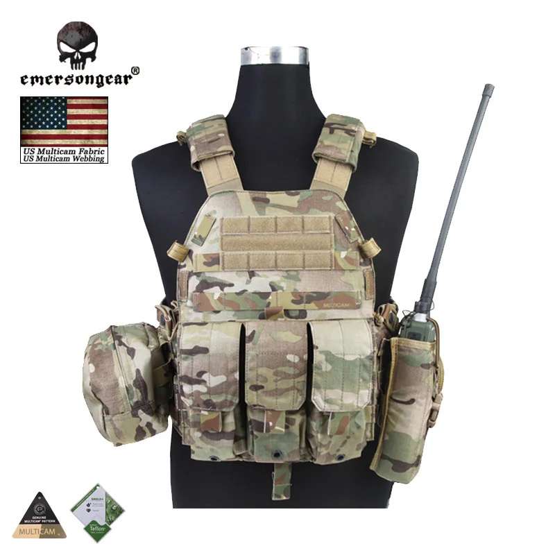 Emersongear LBT6094A chaleco táctico airsoft con bolsillos de combate - imagen 3