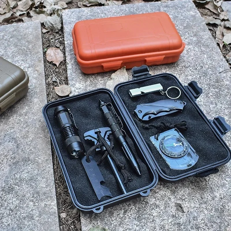 Caja de supervivencia impermeable estanco – Contenedor plástico outdoor táctico - imagen 2