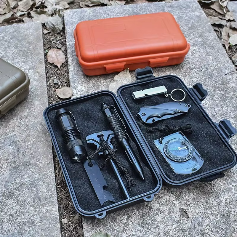 Caja de supervivencia impermeable estanco – Contenedor plástico outdoor táctico - imagen 2