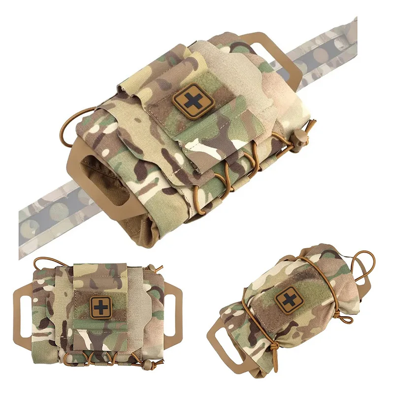 Forro táctico desmontable con MOLLE para kit médico de emergencia