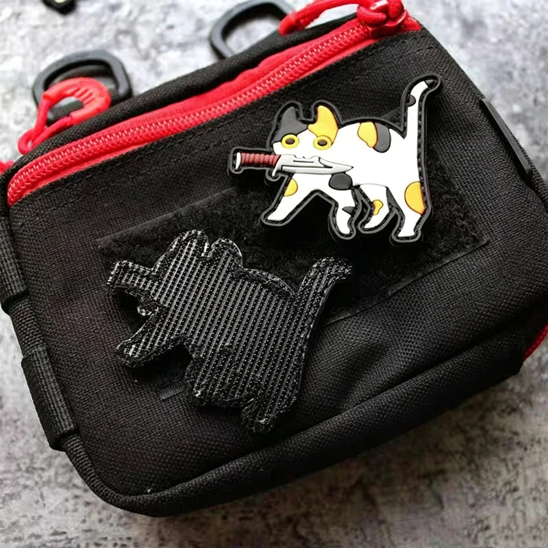 Parche de PVC gato estilo táctico para chaleco, brazalete y bolso - imagen 5