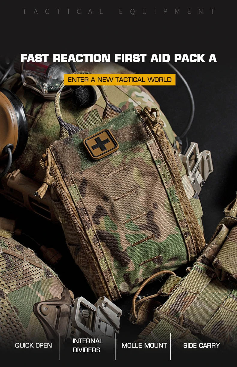 Kit de primeros auxilios táctico en bolsa MOLLE