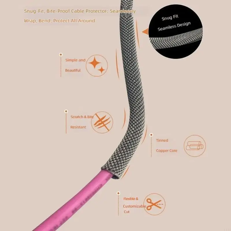 Cubierta de cable estañado con textura metálica anti-desgaste - imagen 4