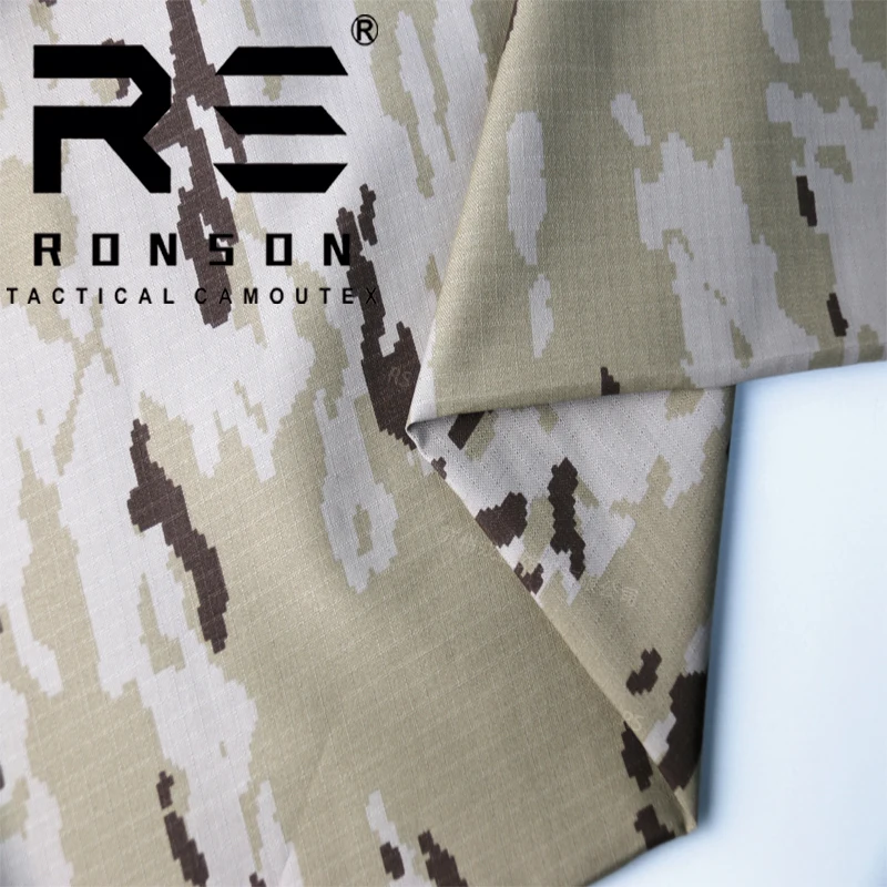 Tela táctica NYCO ripstop camuflaje español desierto nailon algodón - imagen 2