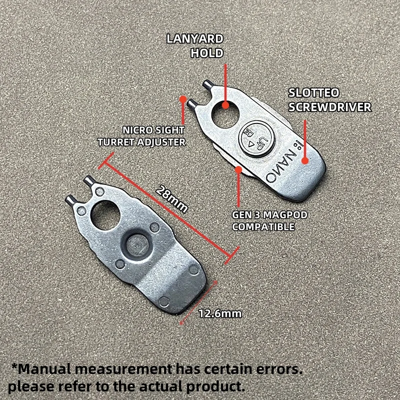 Herramienta de ajuste NANO para mira láser y riel Picatinny o MLOK - imagen 2