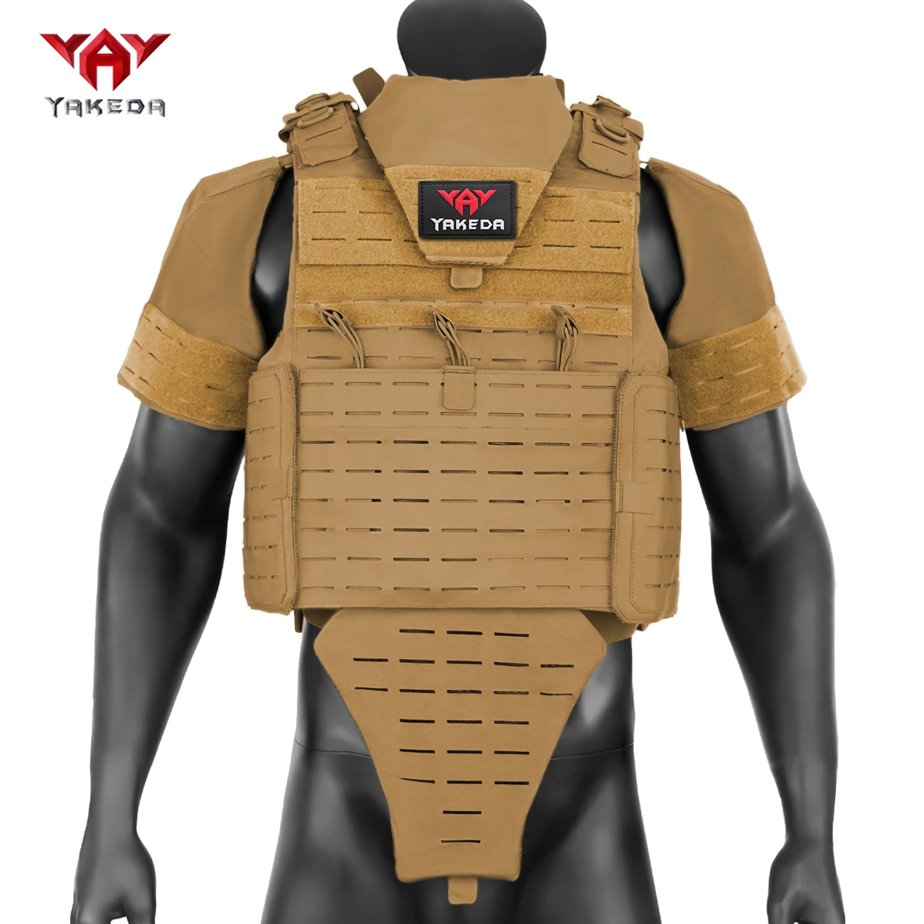 Chaleco de caza YAKEDA MOLLE corte láser ligero con protección cuello - imagen 4