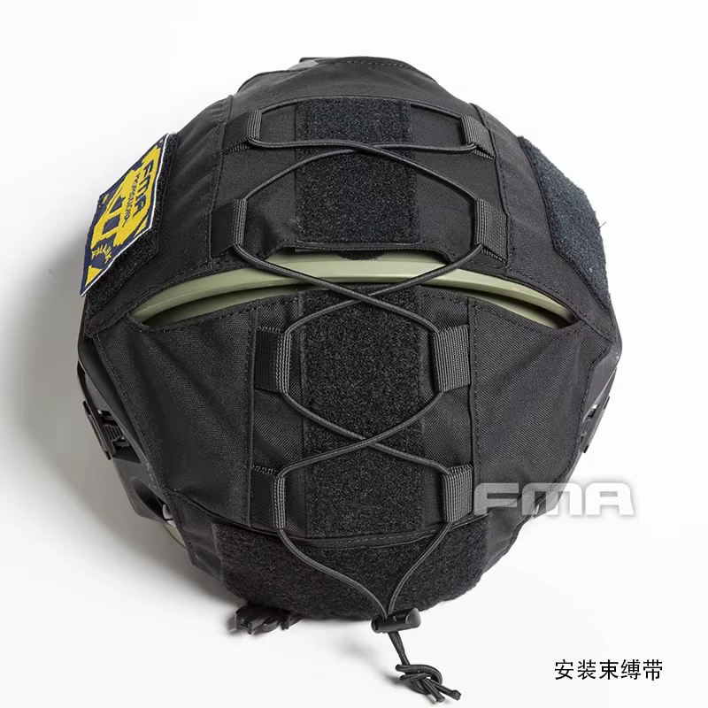 Funda protectora casco táctico camuflaje de tela para caza - imagen 2