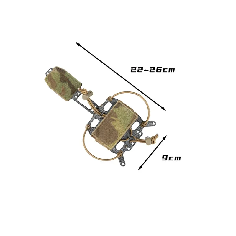 Bolsa para batería de casco táctico con marco T – Accesorio militar