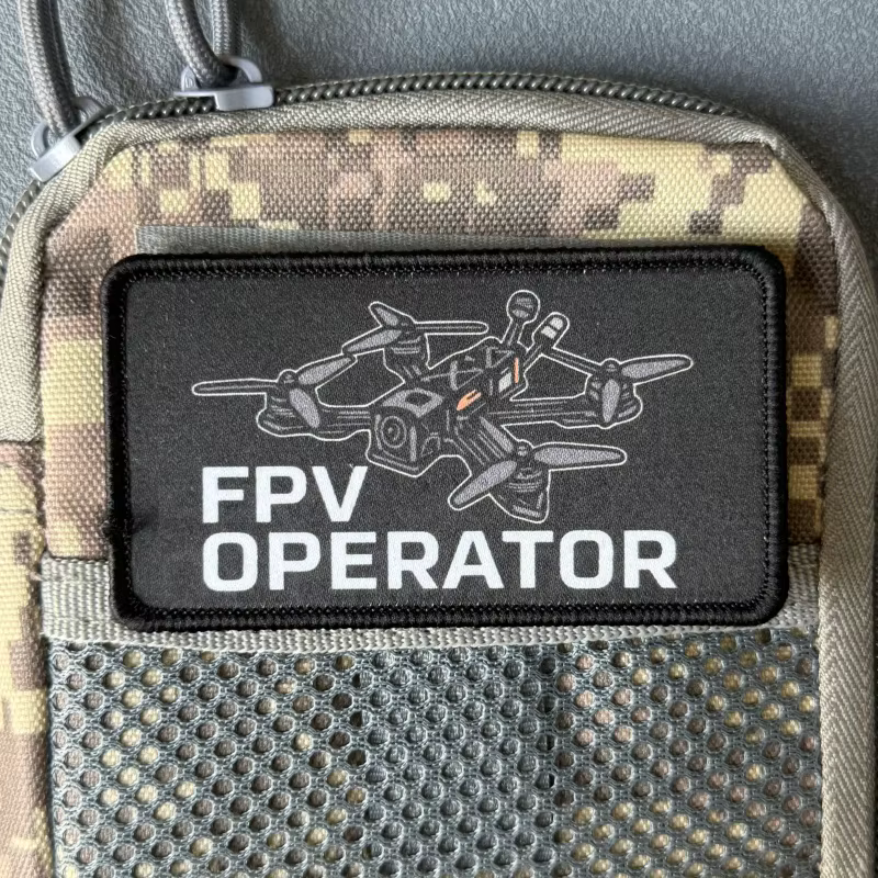 Parche táctico operador FPV con velcro para mochila - imagen 2