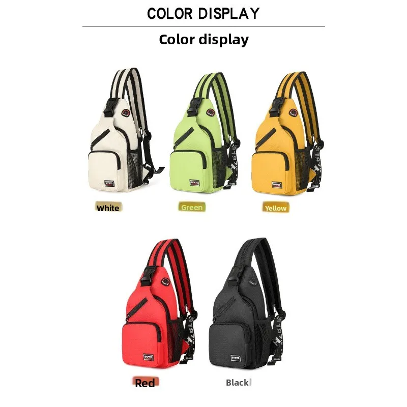Bolsa de pecho táctica mujer en tela Oxford, bandolera casual - imagen 4