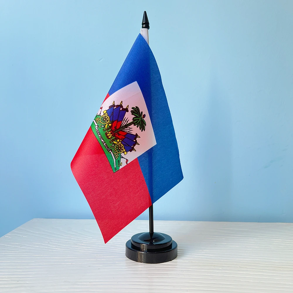 Bandera Haiti escritorio – Display miniatura oficina 30cm