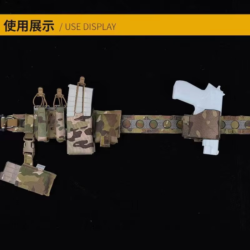 Funda táctica para pistola MOLLE de nailon camuflaje cintura - imagen 4