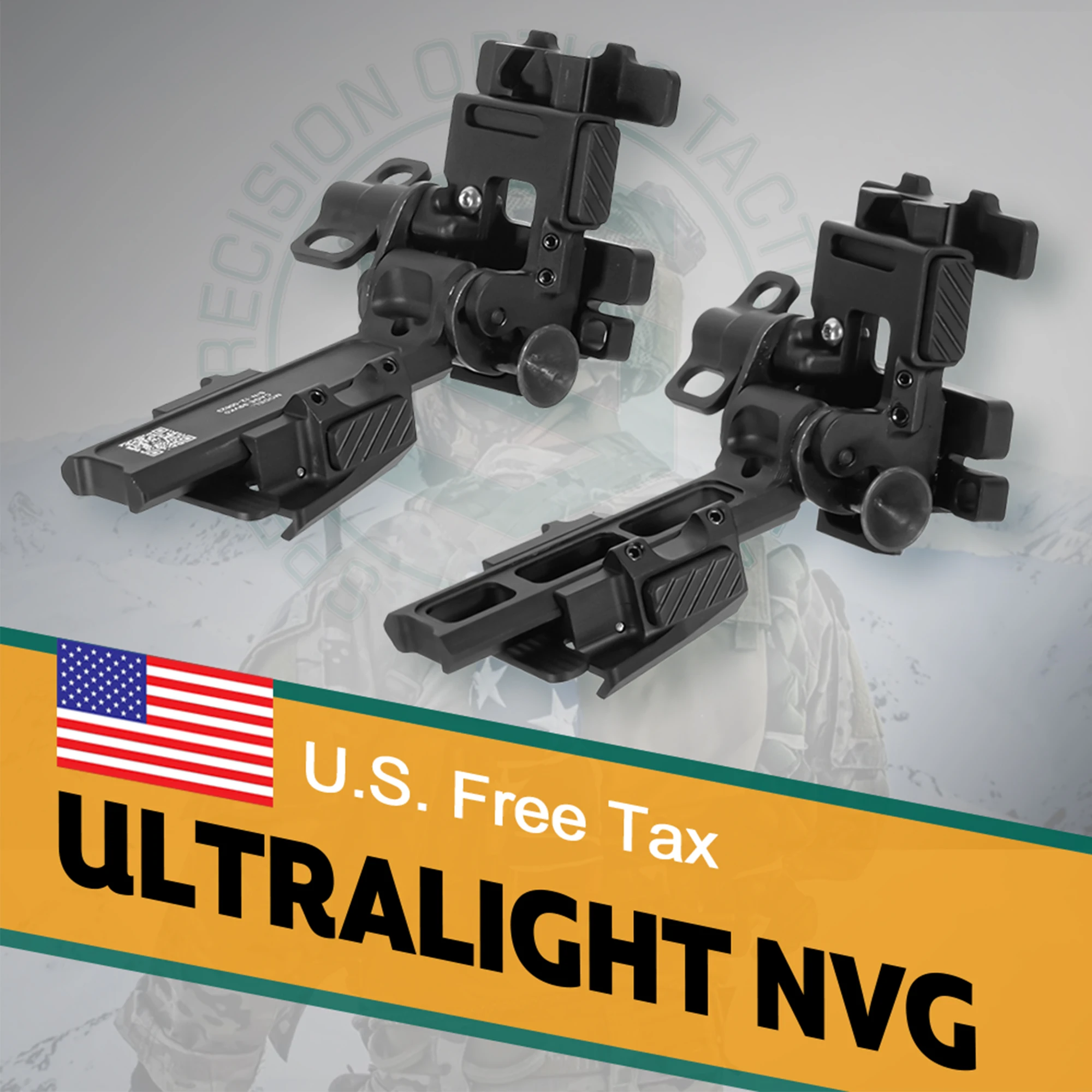 Soporte de montaje NVG NI Alpha ultraligero con liberación por botón - imagen 2