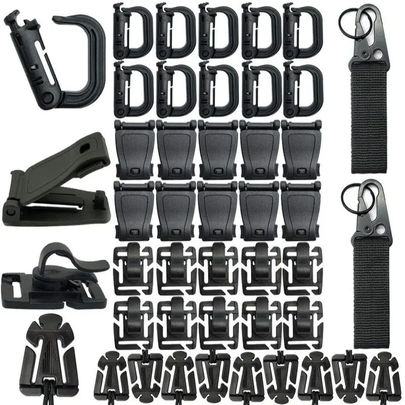 Accesorios Molle tácticos: clips, hebillas y ganchos tipo D - imagen 4