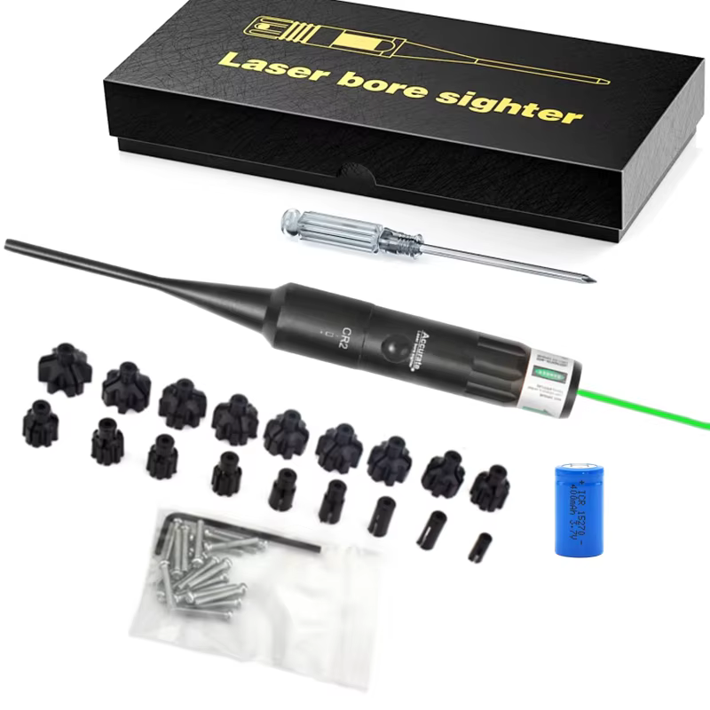 Colimador láser rifle boresighter rojo y verde con interruptor