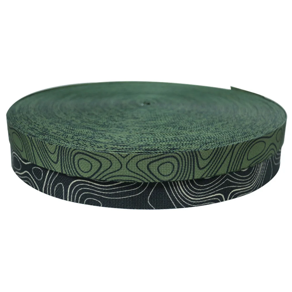 Correa táctica MOLLE doble cara topo camuflaje negro y verde