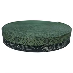 Correa táctica MOLLE doble cara topo camuflaje negro y verde
