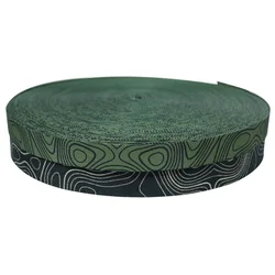 Correa táctica MOLLE doble cara topo camuflaje negro y verde
