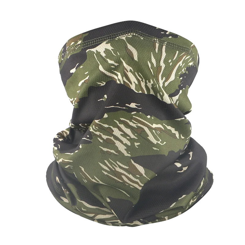 Bufanda táctica camuflaje nieve y bosque – protección cuello malla - imagen 3