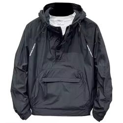 Chaqueta cortavientos senderismo hombre capucha casual