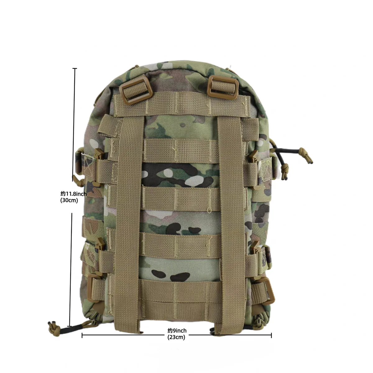 Mochila táctica universal exterior, resistente con cremallera lateral - imagen 3