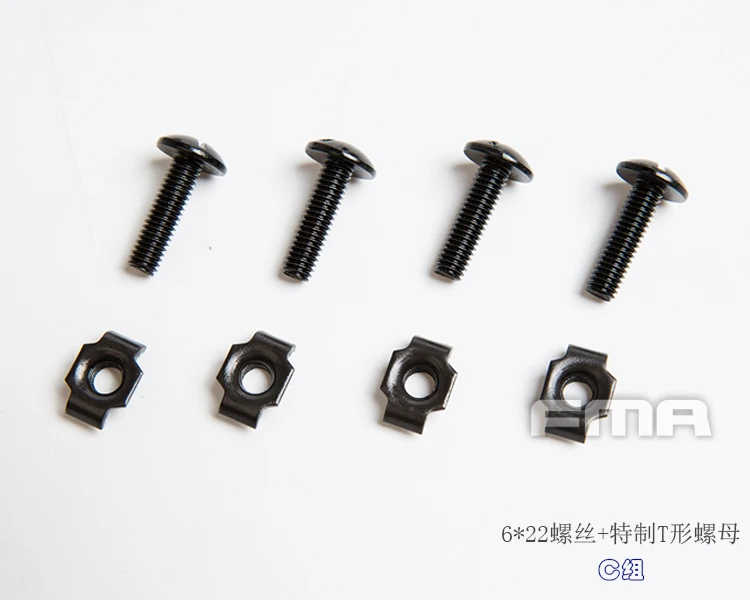 Tornillos 6x22 con tuerca en T especial
