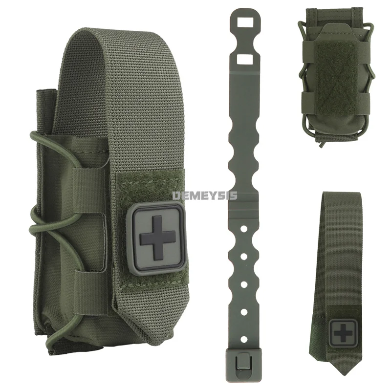 Porta torniquetes MOLLE universal IFAK con bolsa médica táctica - imagen 4