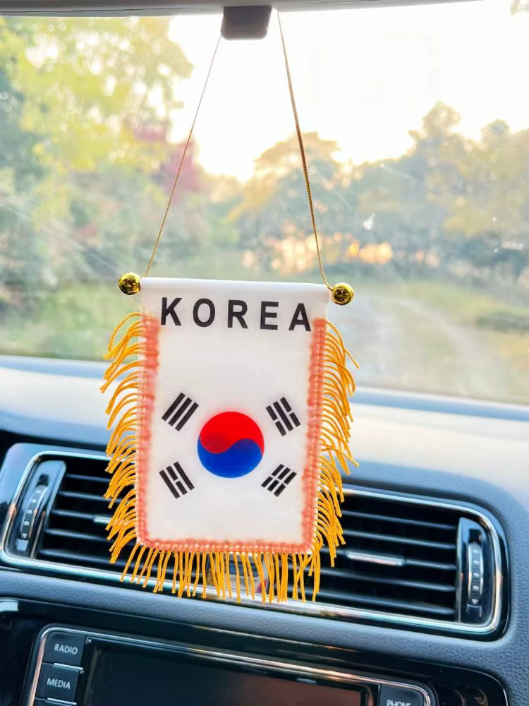Banderines colgantes para ventana de coche con bandera de EE. UU.