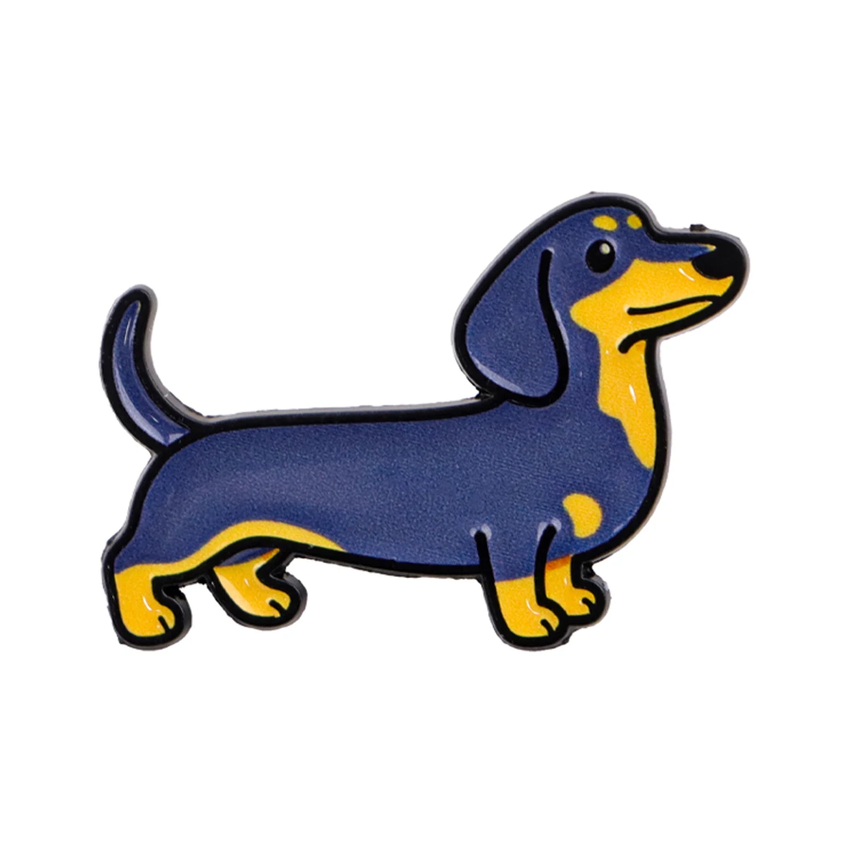 Pin táctico perro salchicha esmaltado solapa mochila sombrero insignia - imagen 4