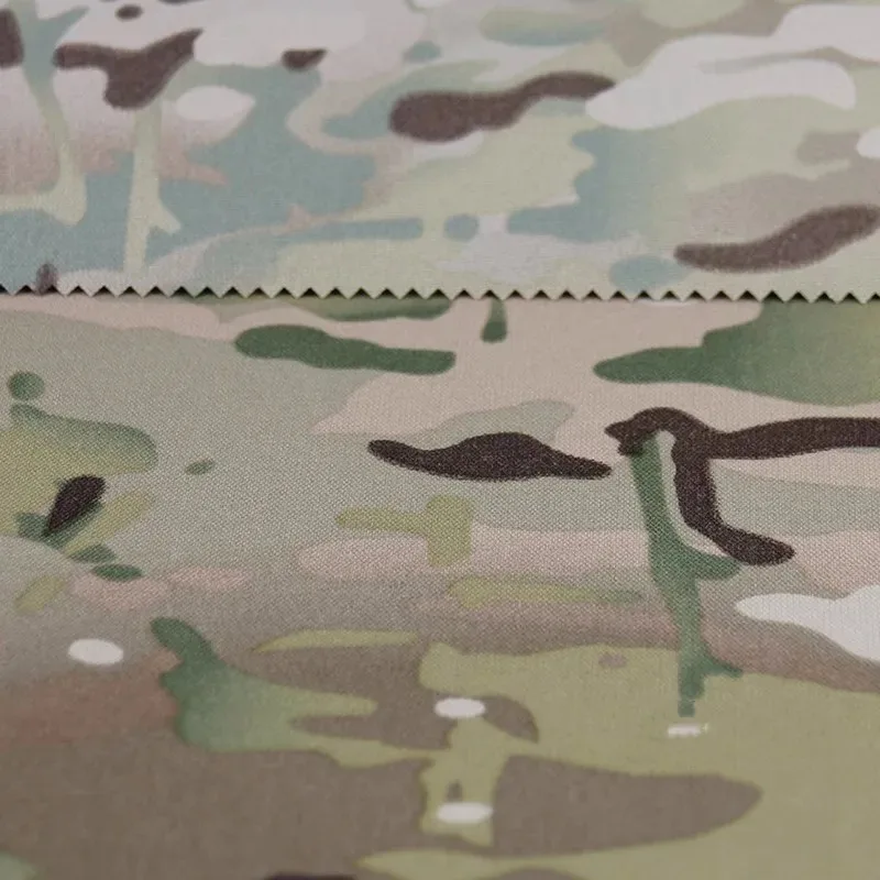 Tela de camuflaje militar impermeable ripstop negro Alpine - imagen 2