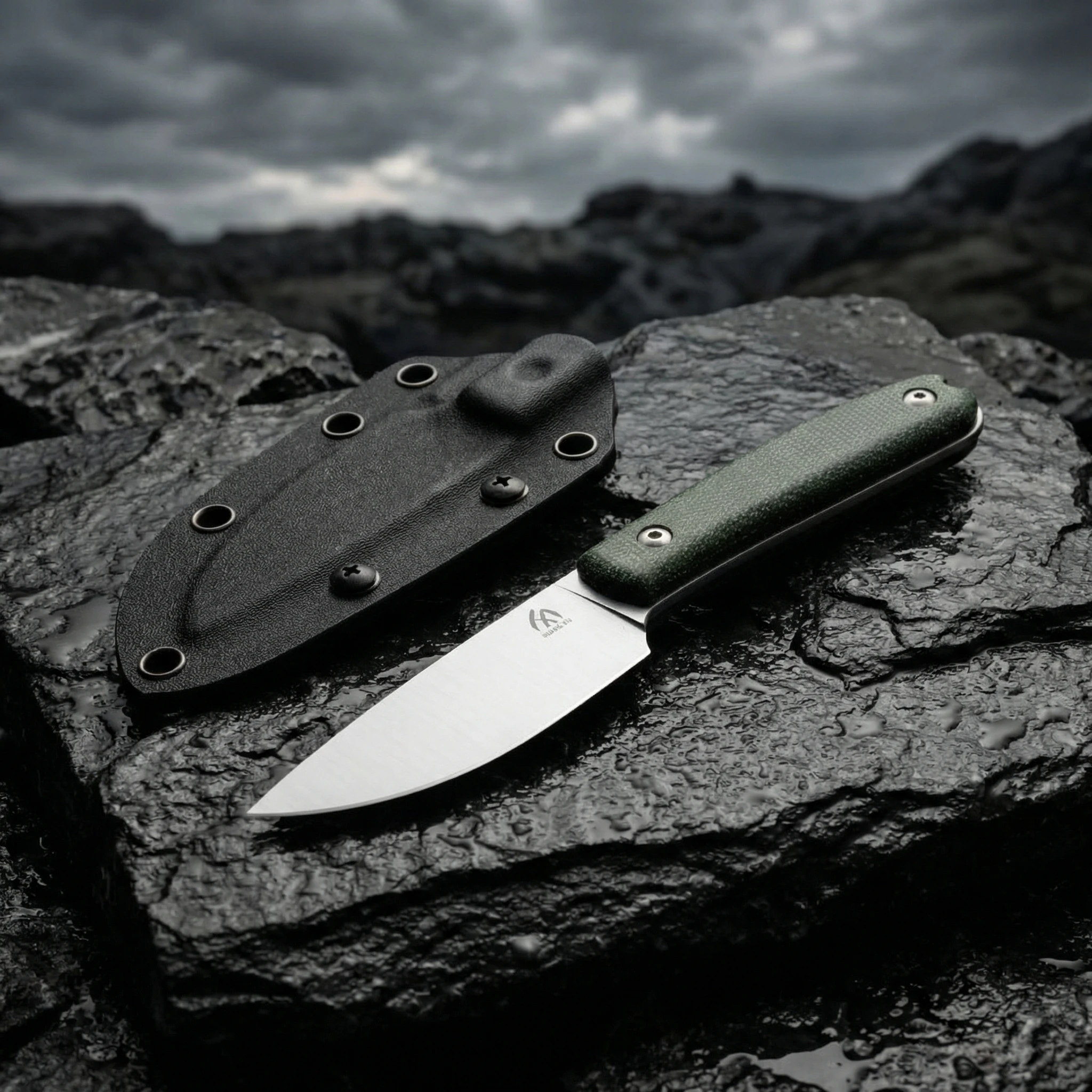 Cuchillo fijo de acero para exterior y supervivencia táctica - imagen 2