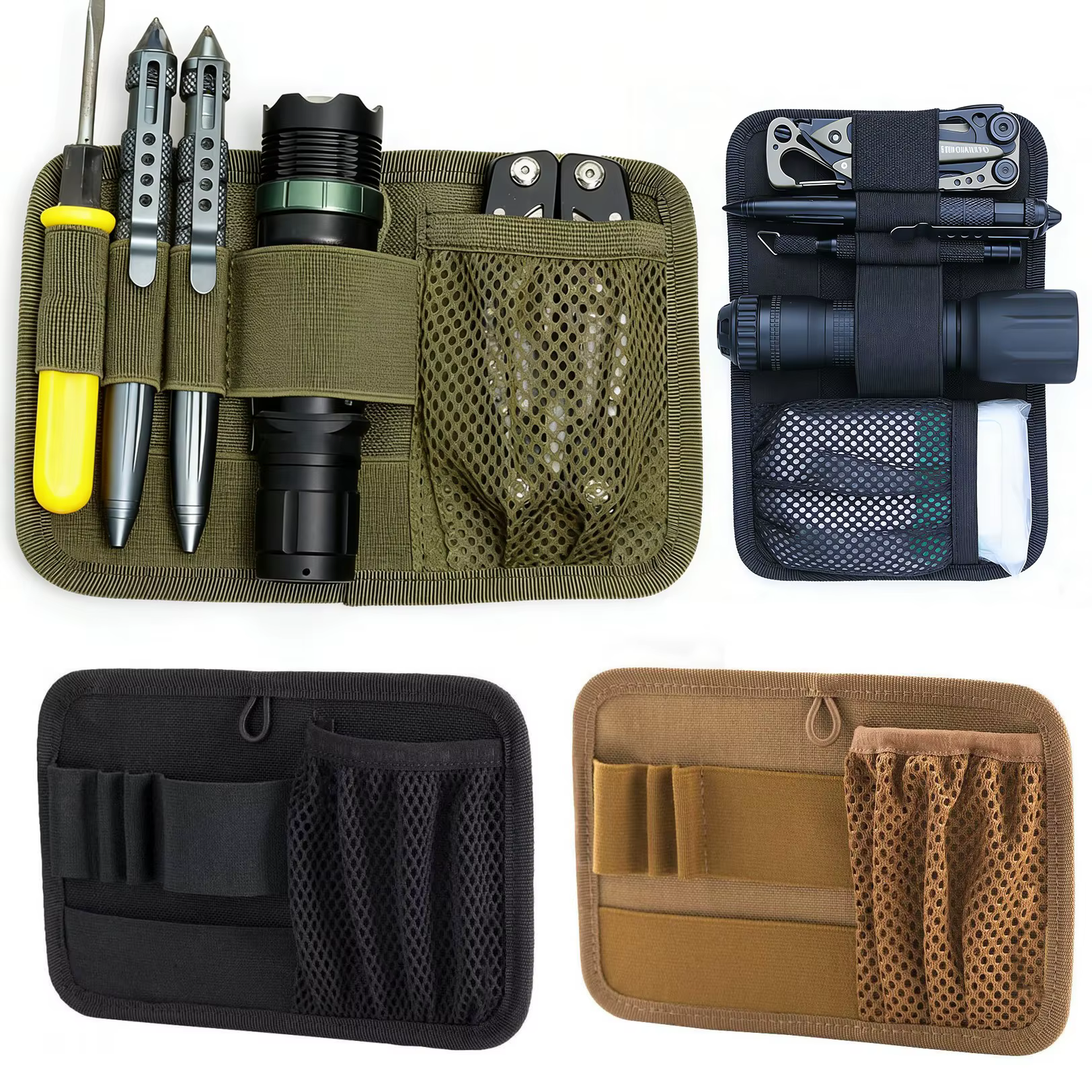 Panel organizador EDC modular MOLLE con separadores internos - imagen 2