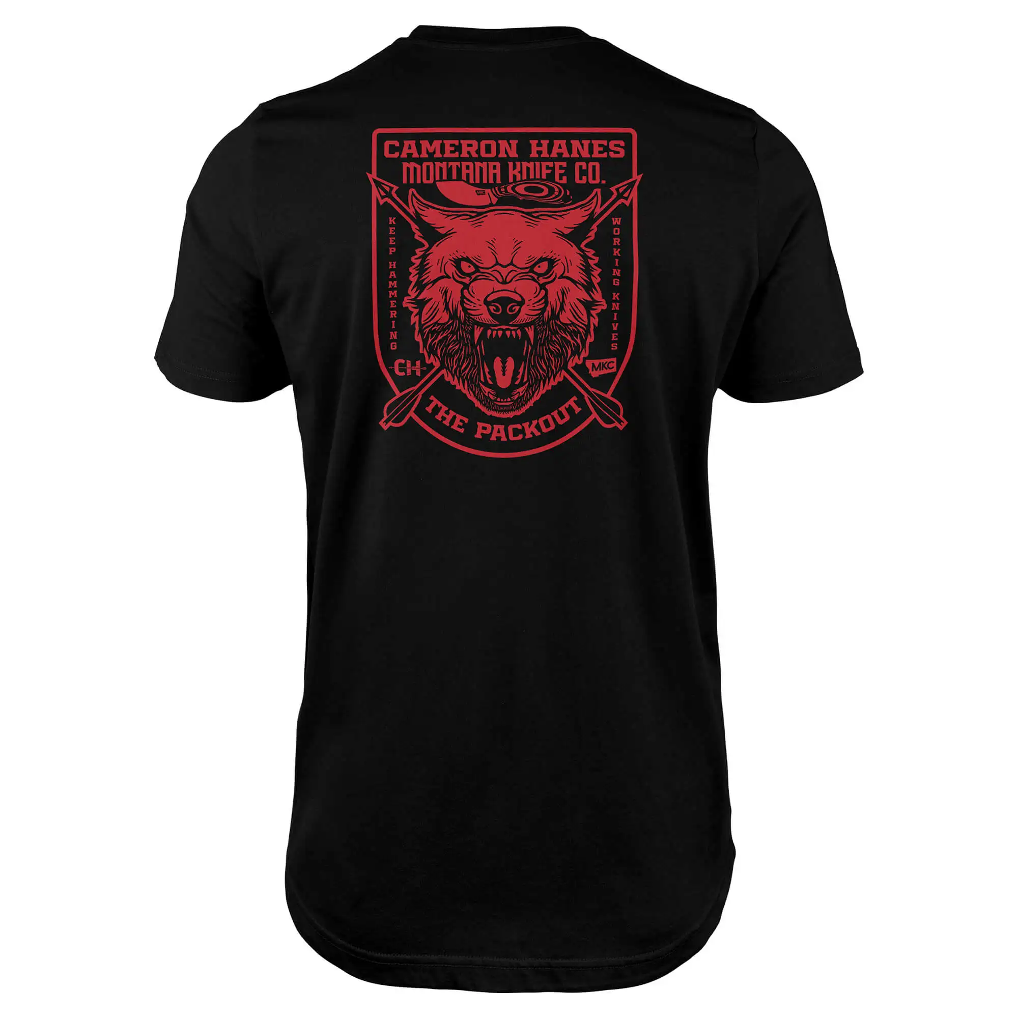 MKC X CAM Camiseta táctica unisex negra estilo Packout - imagen 2