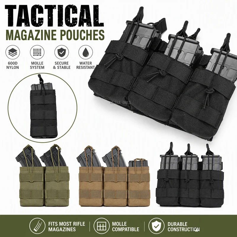 Portacargadores táctico MOLLE para rifle airsoft de cargadores - imagen 3