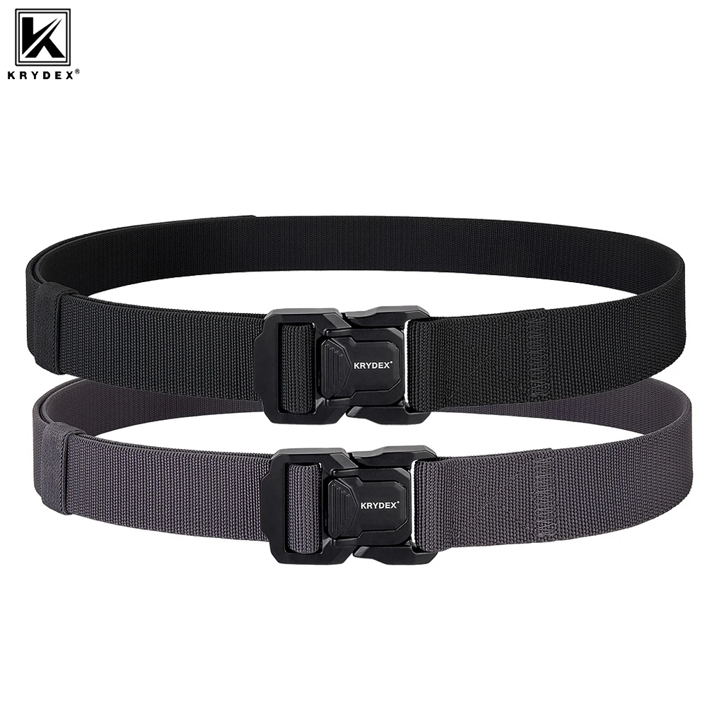 Cinturón táctico KRYDEX nylon elástico con hebilla liberación rápida - imagen 3