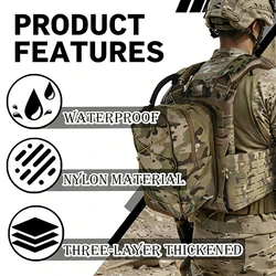 Mochila táctica MOLLE expandible multiusos para máscara de gas y pierna