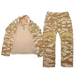 Uniforme táctico camuflaje tigre desierto – top y pantalón combate
