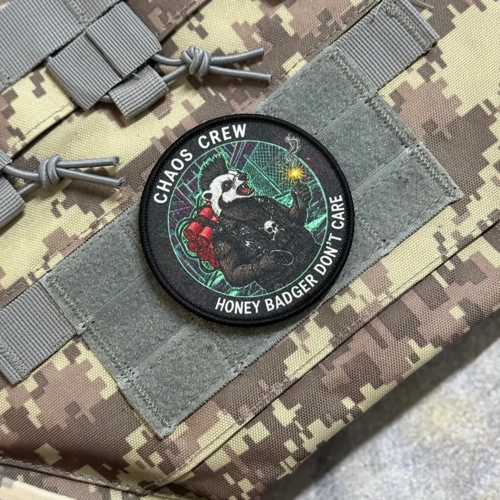 Honey Badger Parche táctico moral con velcro gancho y bucle uniforme - imagen 4