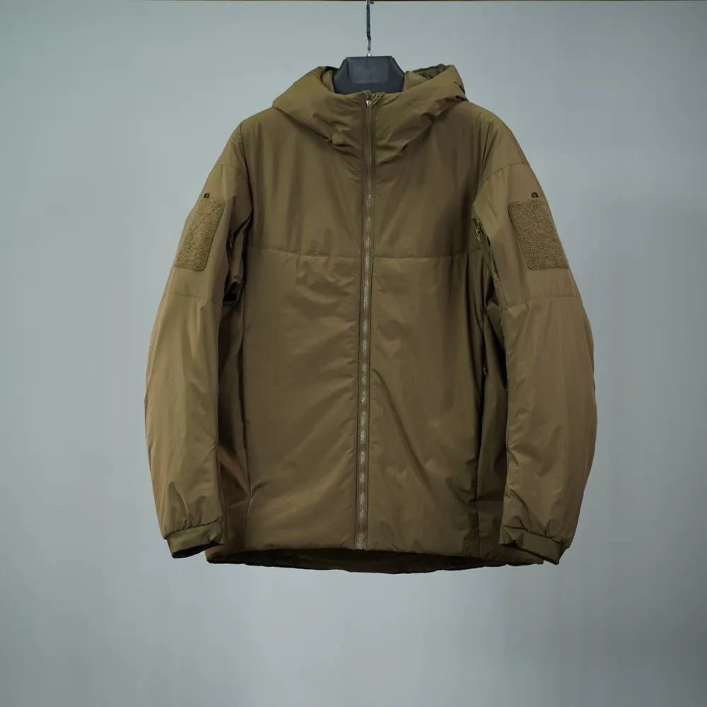 Chaqueta táctica ligera cortavientos cálida con capucha invierno