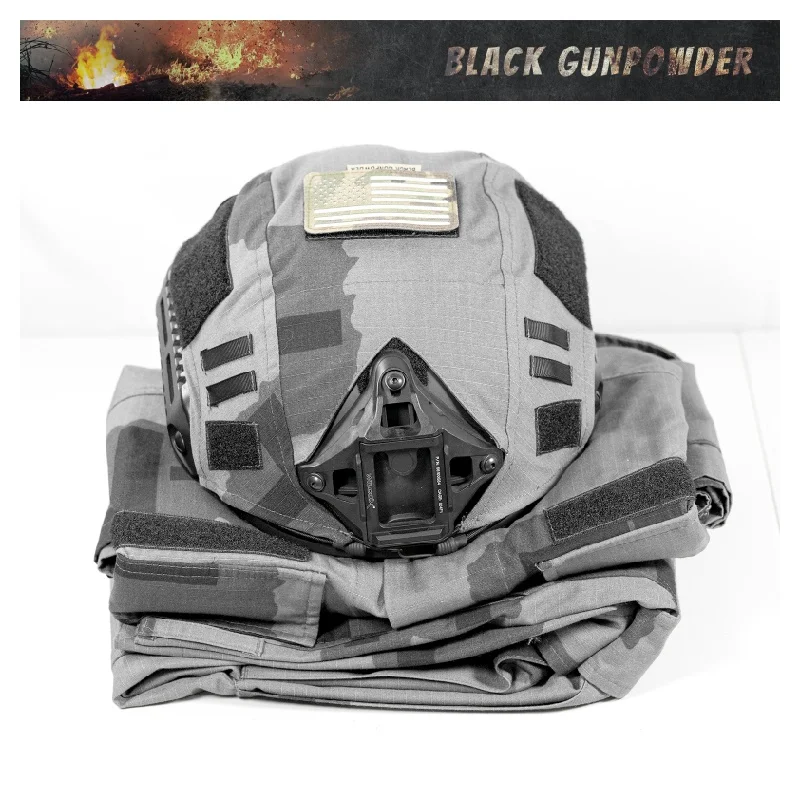 Cubierta de casco táctica velcro con bloque en T - imagen 4