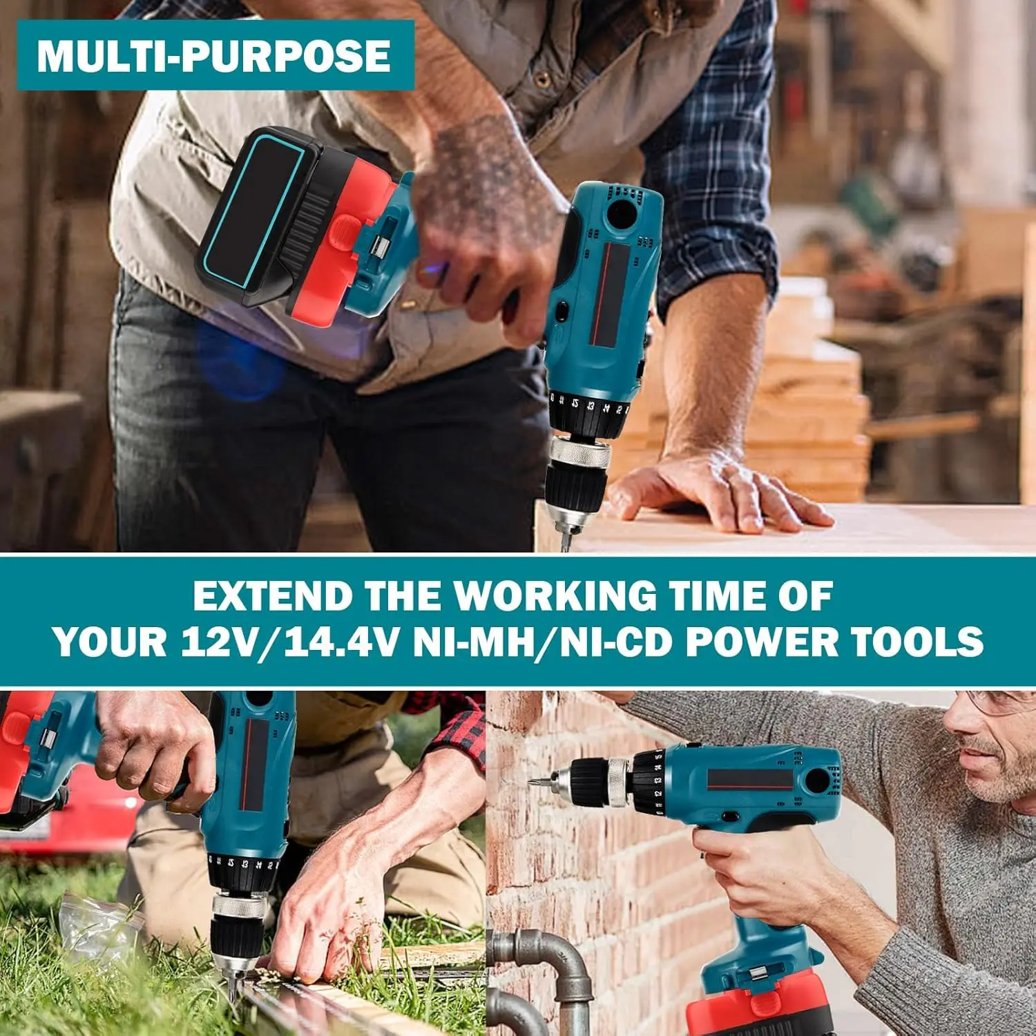 Makita MT18PA14 adaptador de batería para taladros y herramientas - imagen 3