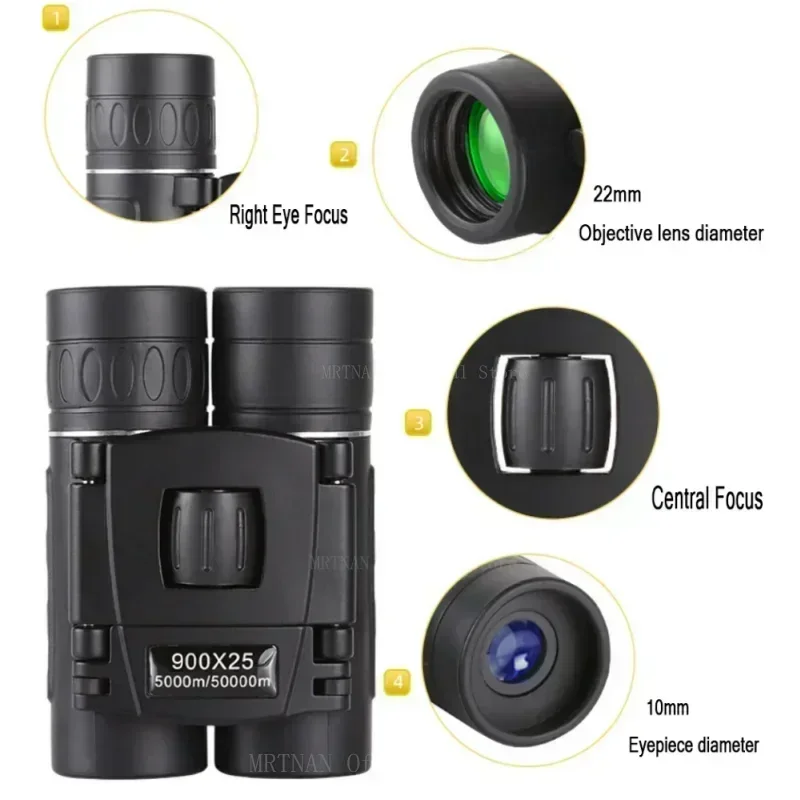 Binoculares de largo alcance BAK4 HD para caza y acampada - imagen 4