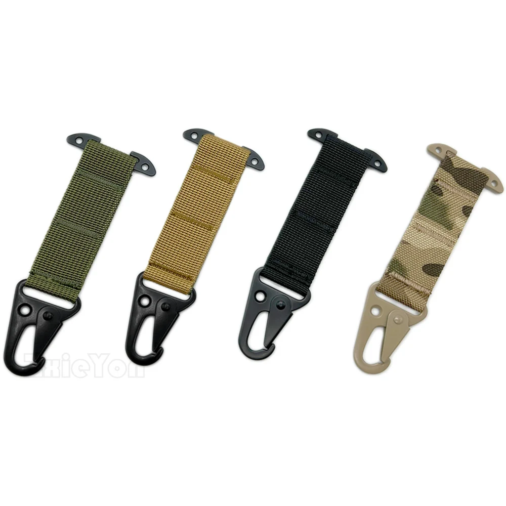 Clip cinturón MOLLE metálico para mochila caza y chaleco táctico - imagen 2