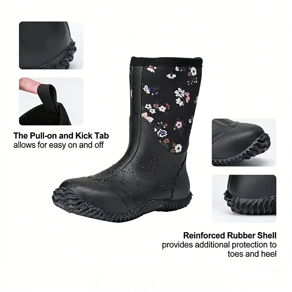 Botas tácticas impermeables mujer media caña antideslizantes - imagen 3