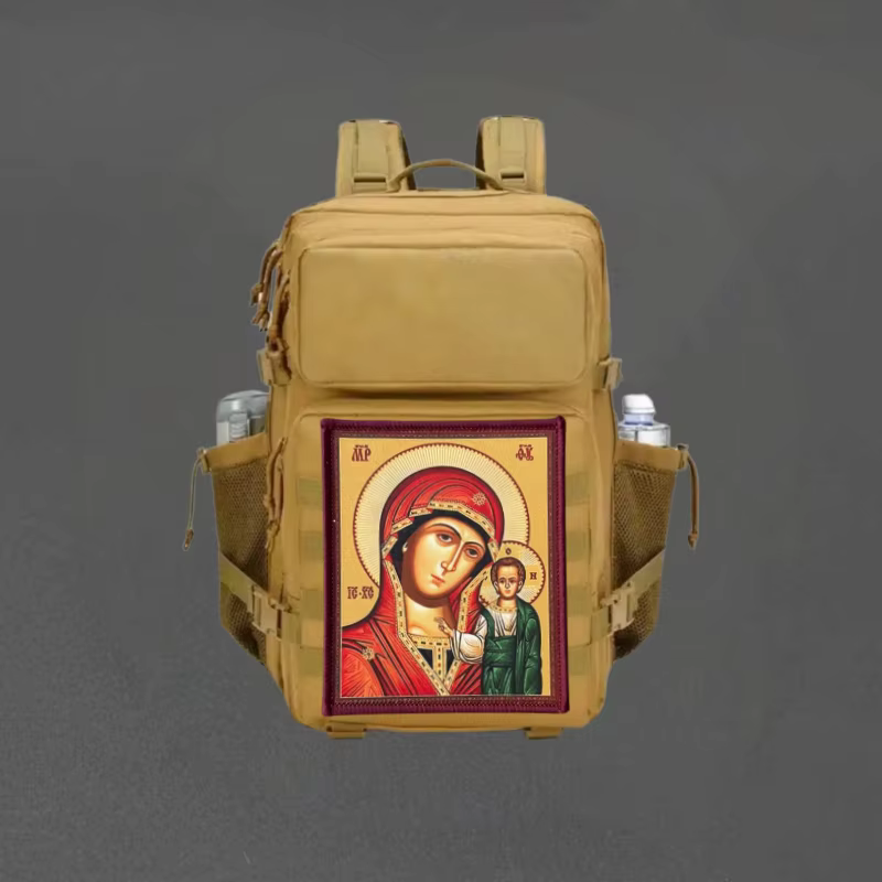 Parche táctico Virgen María Jesús con velcro para MOLLE mochila - imagen 5